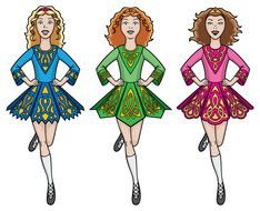 Irish Dancer girl drawing