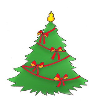 Christmas Tree Clip Art N103