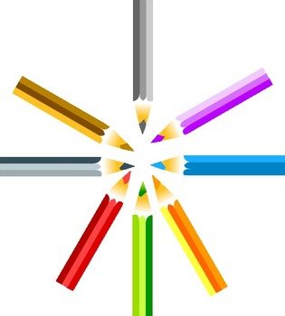 Colored Pencils Clip Art N9