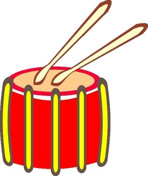 Cartoon Snare Drum Clip Art N2