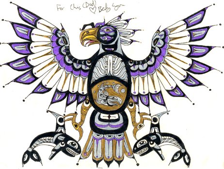 drawn thunderbird