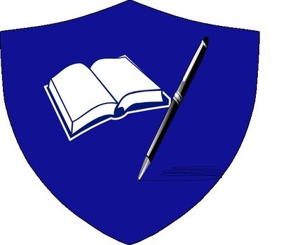 Sky Blue Shield W flank Clip Art