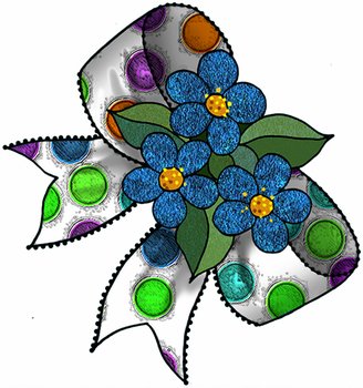 Clip Art Prints With A Bright And Colorful Pencil Line Polka Dot