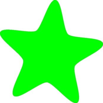 Green Star Clip Art N9