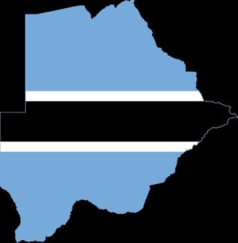 Description Flag Map Of Botswanasvg