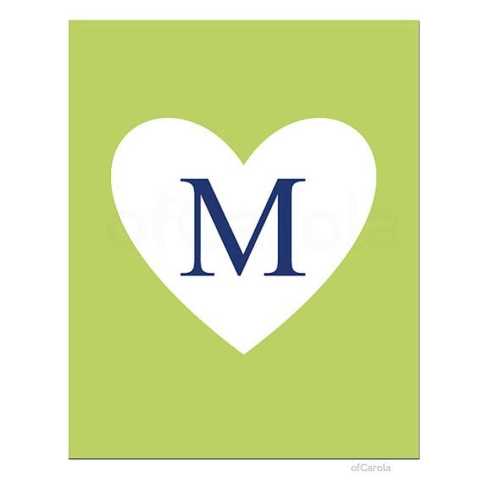 M Monogram Letters To Print