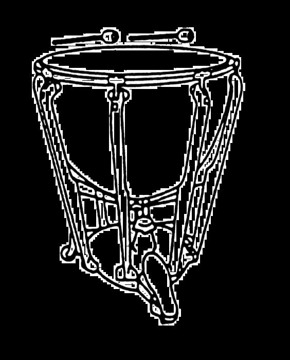 Kettle Drum Coloring Page drawing