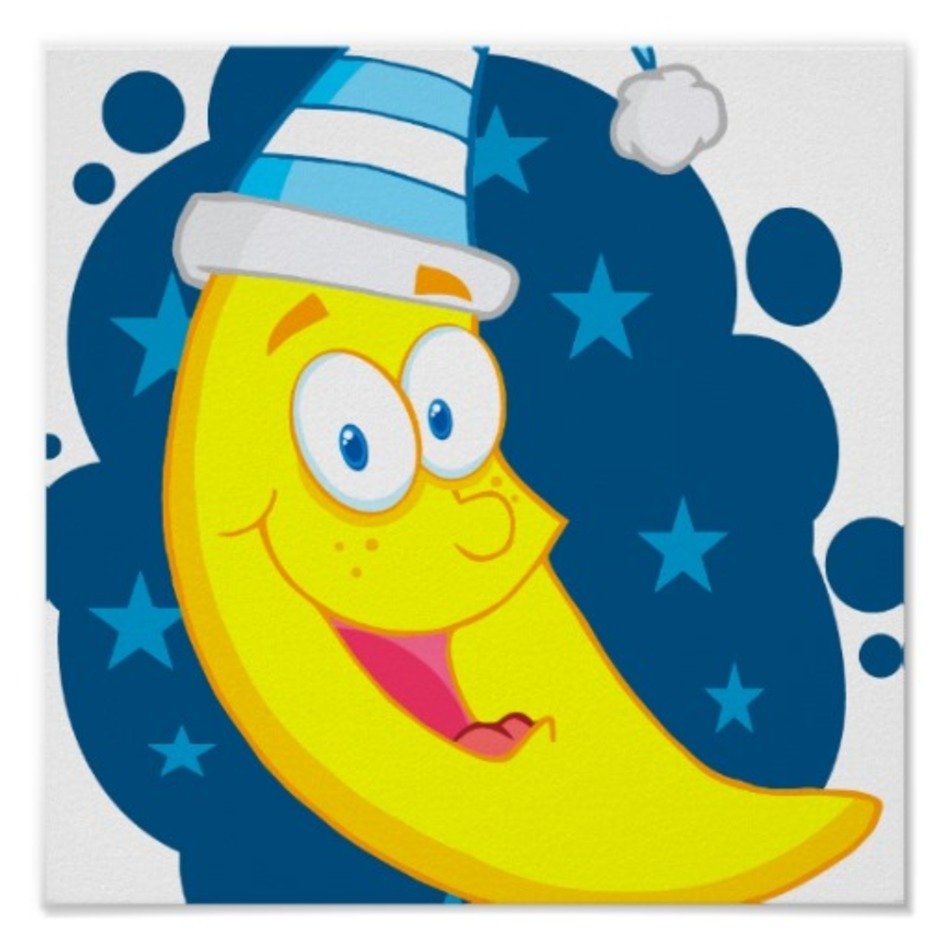 Cute Cartoon Moon Clip Art