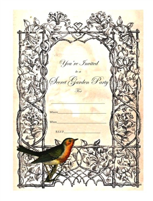 Garden Tea Party Clip Art