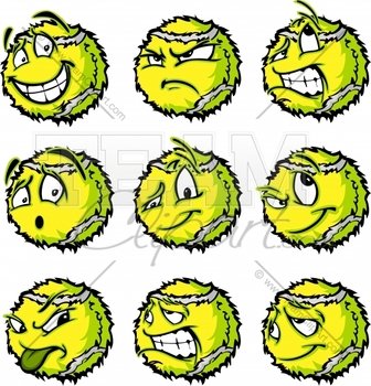 Cartoon Tennis Ball