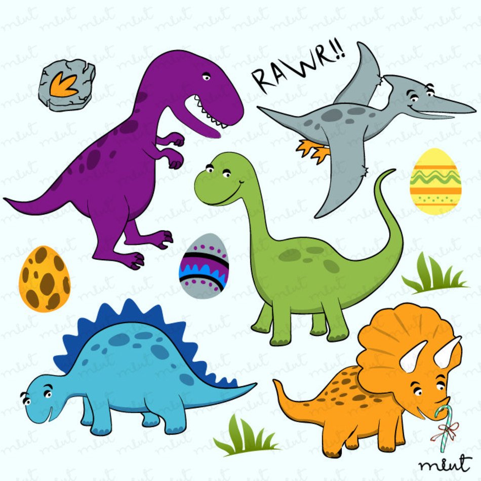 Динозавры шаблоны для печати