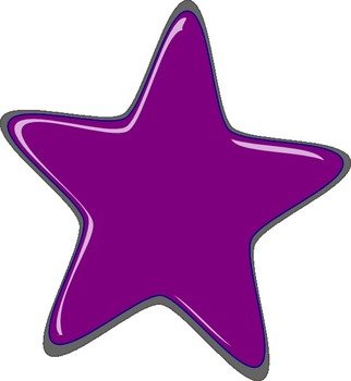 Purple Star Clip Art N9