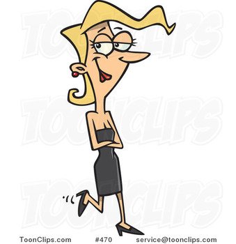 Pretty Black Lady Cartoon