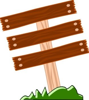 Wood Sign Clip Art N9