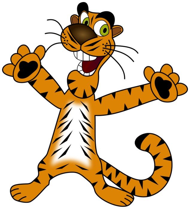 Tiger Cartoon Clip Art N12