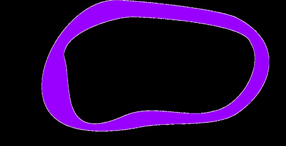 purple frame on the black background