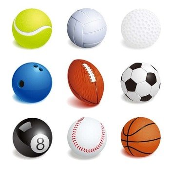 All Sports Balls Clip Art