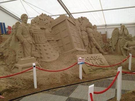 This Doctor Who Anniversary Sand Sculpture Fantastic