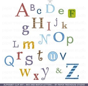 Alphabet Clip Art N6
