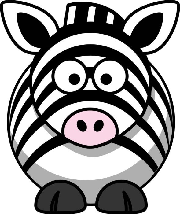 Cartoon Zebra Clip Art N9