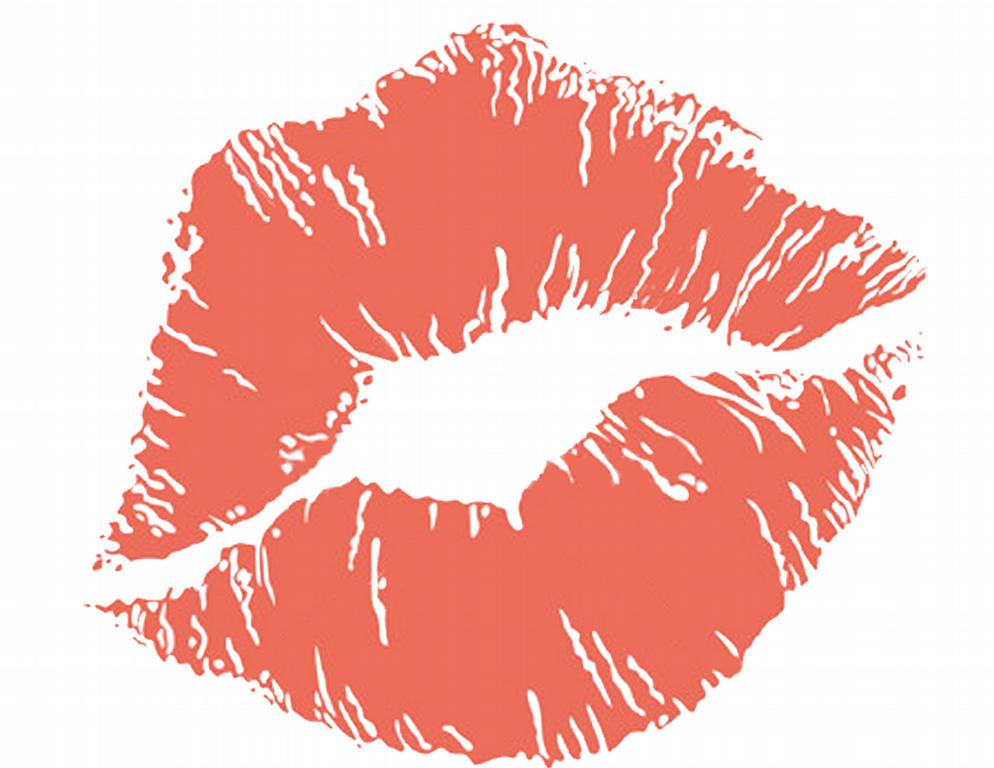 Soft Pink Lip Print Free Image Download