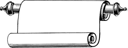 white Scroll Border drawing