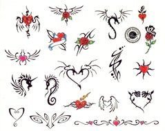 Clip art of tattoo designs for women