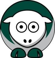 Sheep Wagner Seahawks Team Colors College Football Clip Art