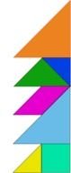 colorful triangles as an abstraction