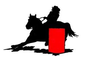 rider as a black silhouette