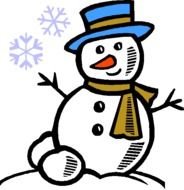 Cold Snowman Clip Art