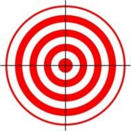 Shooting Target red Clip Art drawing
