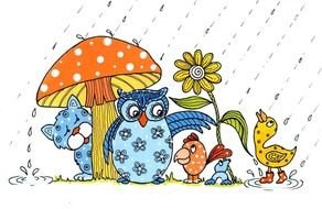 April Showers May Flowers drawing