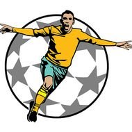 Celebration Clip Art Football Player