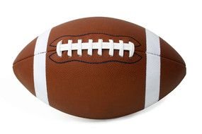 american football ball as a graphic illustration