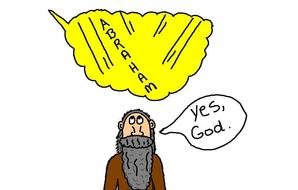 Abraham yes god drawing