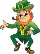 Clipart of elf for St Patricks Day