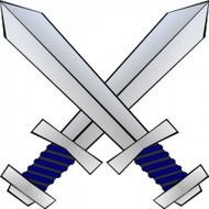 Crossed Swords Clip Art N2