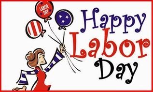 Happy Labor Day card drawing