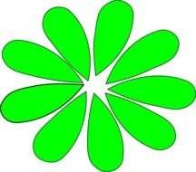 Daisy Flower Green Clip Art