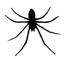 Clip art of Spider silhouette