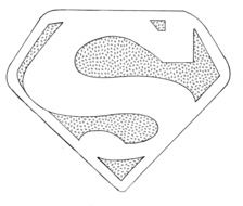 Printable Superman Logo Coloring Page