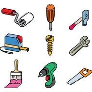 Hand Tools Clip Art drawing