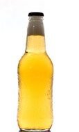beer bottle with water drops