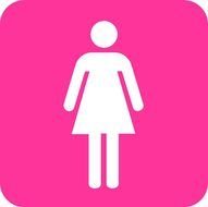 Womens Restroom Sign