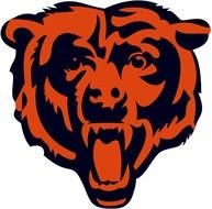 painted dark orange bear head