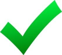 nice Green Check Mark drawing