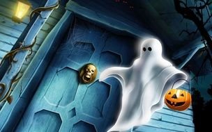 drawing of nice Halloween Ghost