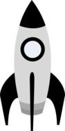 Cartoon Rocket Ship Clip Art Black And White