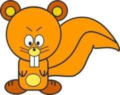 Cartoon Squirrel Clip Art N14